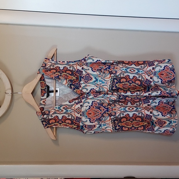 BCBG Tops - BCBG Button Down Paisley Blouse